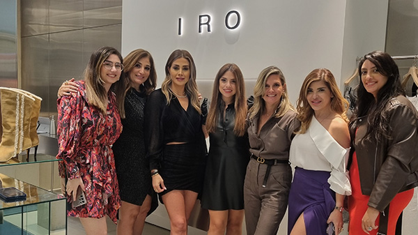Mayssa Assaf collaborating with IRO Paris for the launch of the Holiday Collection. 