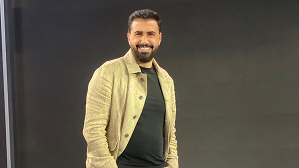 Actor Khaled El Keesh Styled by Mayssa Assaf for Mustafa Al Agha Show