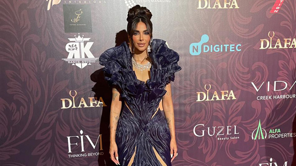 Styling Presenter Sara Al Madani for her Appearance at Diafa Awards Ceremony 2022 with the Assistance of Mayssa Assaf Academy Alumni