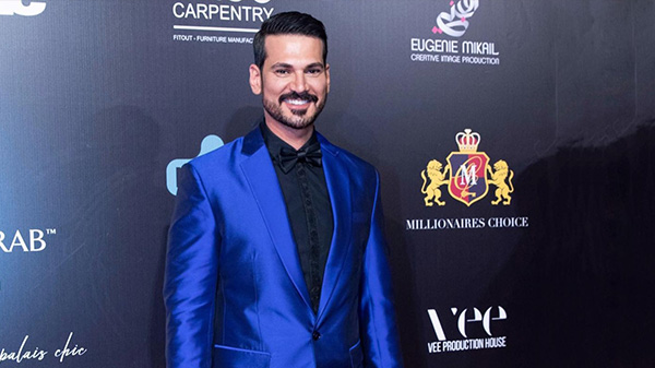 Mayssa Assaf Styling Presenter and Actor Nouraldin for his appearance at the Emi Gala 2022. 