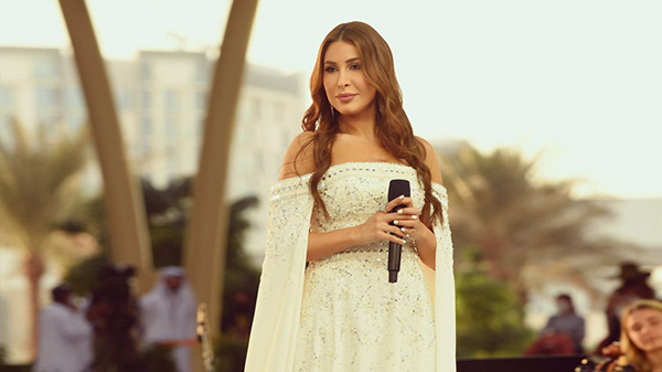 Mayssa Assaf styling Celebrity Yara at the Expo 2020 event: